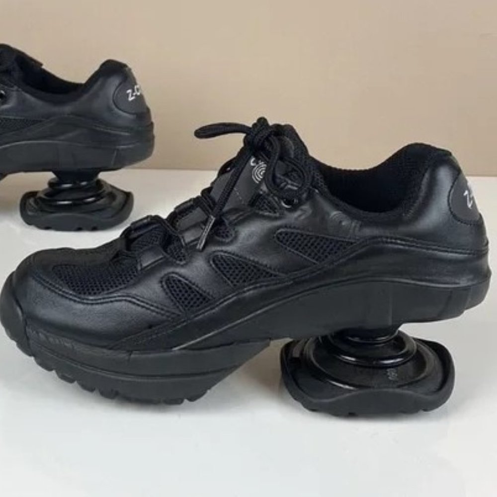 ❤️MENS Z-COIL Black Orthotic Pain Relief Lace Up Freedom Running Shoes SZ US 10